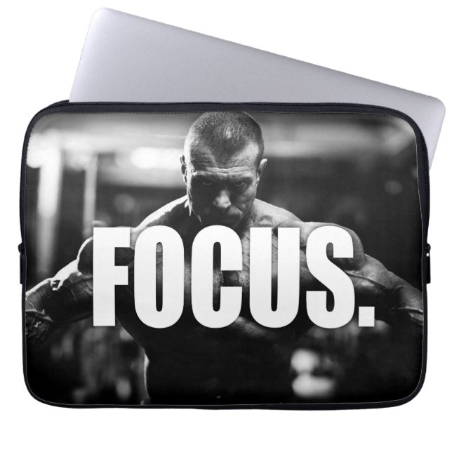 Capa Para Notebook FOCO - Motivação "Construção de corpo" (Frente)