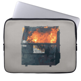 Capa Para Notebook Fogo no Lixo - bagunça engraçada