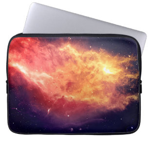 Capa Para Notebook Fogo Solar Através do Cosmos