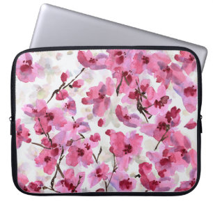 Capa Para Notebook Fogueira Rosa Blossoms Aquarela Sem Olho.