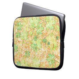 Capa Para Notebook Folha de abstrato acer no chão arranhado, em bege
