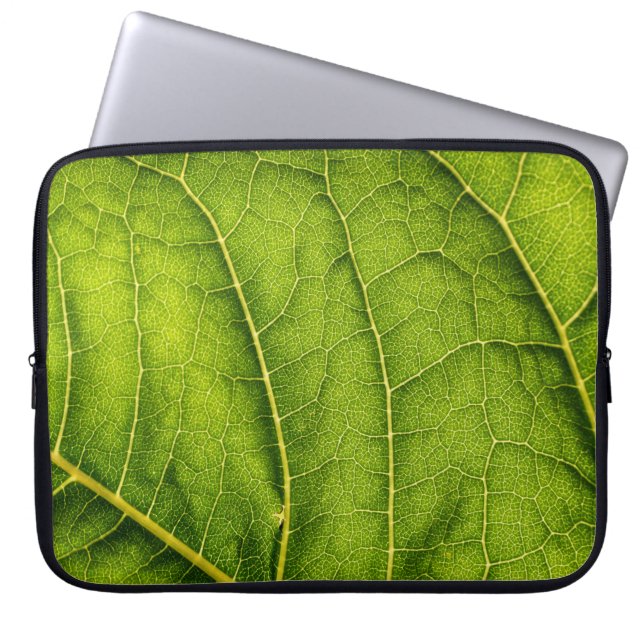 Capa Para Notebook Folha verde (Frente)