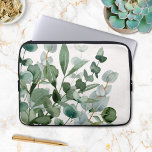 Capa Para Notebook Folhagem Verde de Aquarela Folhagem Verde Folha Fo<br><div class="desc">Apresentando nossa Folhagem Verde de Aquarela Deixa Bolsa de laptop moderna. Apresentando um design de aquarela,  matizes de sage e verde. Isso combina funcionalidade com estilo.</div>