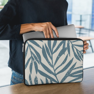 Capa Para Notebook Folhas de Abstrato de Palma Tropical de Boho