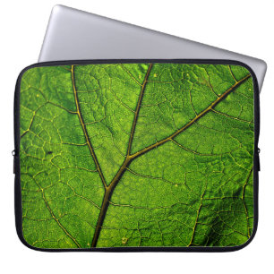 Capa Para Notebook Folhas de borboleta verde