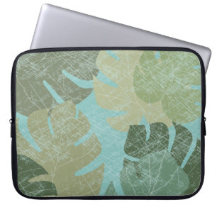 Capa Para Notebook Folhas de desbotamento tropical