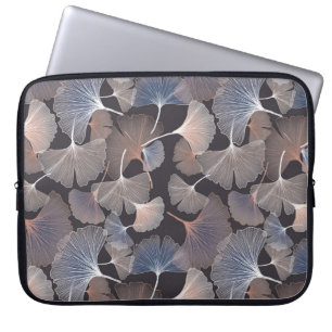 Capa Para Notebook Folhas de Ginkgo: padrão natural elegante.