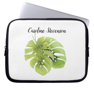 Capa Para Notebook Folhas de Monstera