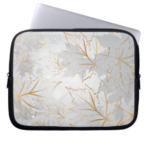 Capa Para Notebook Folhas de ouro 3