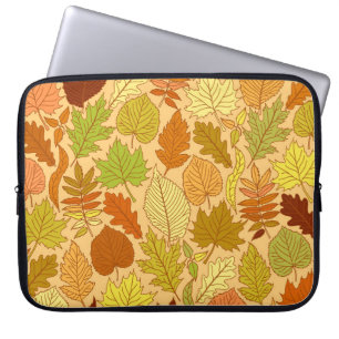 Capa Para Notebook Folhas de outono: impressão de tecido sem costura