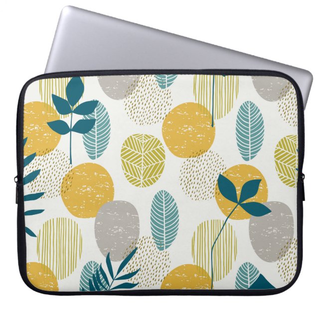 Capa Para Notebook Folhas de outono, padrão perfeito de colheita. (Frente)