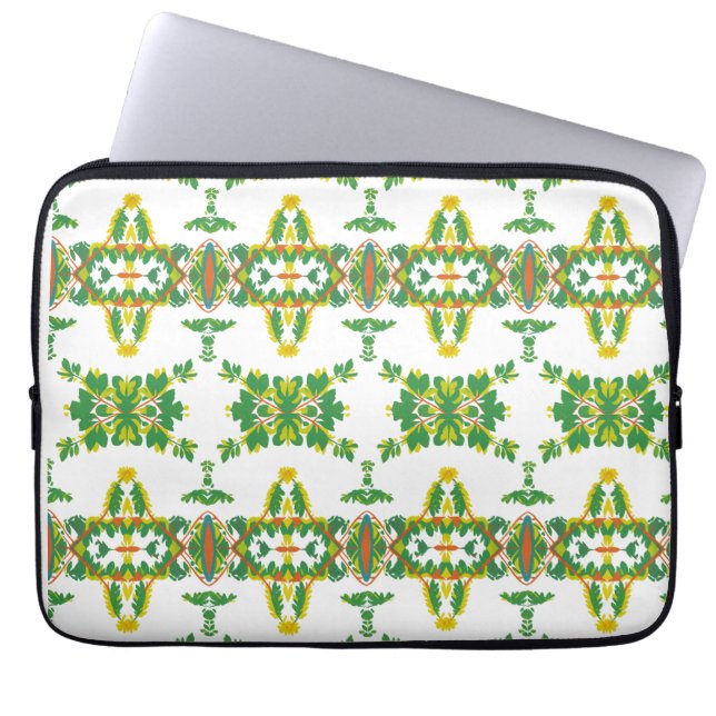 Capa Para Notebook Folhas e Nuvens (Frente)