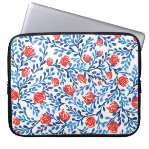 Capa Para Notebook Folhas Florais: Padrão Natural Invisível