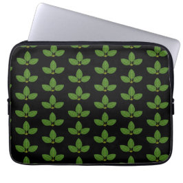 Capa Para Notebook Folhas Modernas Três Verde