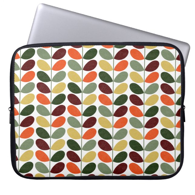 Capa Para Notebook Folhas Retro II (Frente)