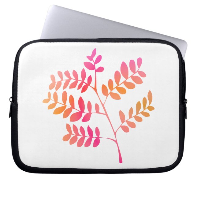Capa Para Notebook Folhas Sunset (Frente)