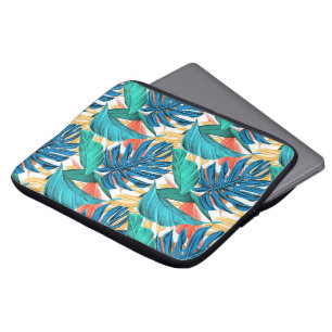 Capa Para Notebook Folhas tropicais exóticas