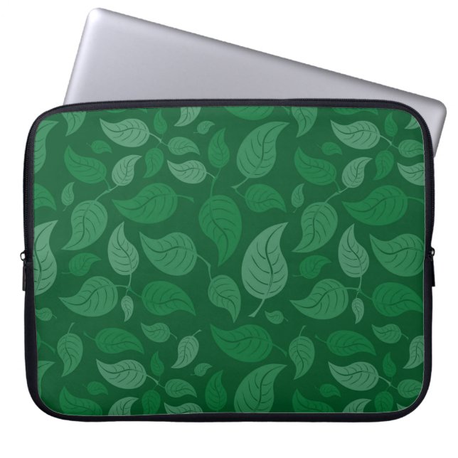 Capa Para Notebook Folhas verdes (Frente)
