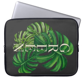 Capa Para Notebook Folhas Verdes de Monstera