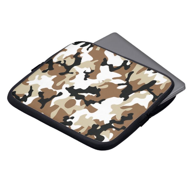 Capa Para Notebook Forças armadas Camo do deserto (Frente Topo)