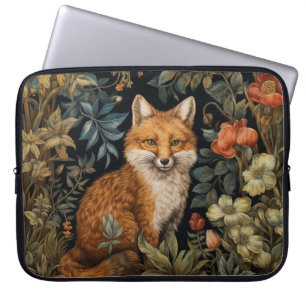 Capa Para Notebook Forest Fox William Morris Cottagecore Floral