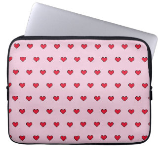 Capa Para Notebook Forma cardíaca em forma de píxelado
