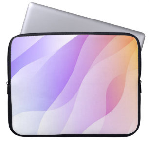 Capa Para Notebook Forma de Onda Geométrica abstrato com Gradient Sof
