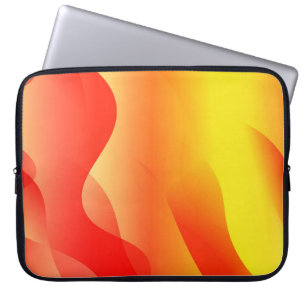 Capa Para Notebook Forma de Onda Geométrica com Abstrac Desfocado Gra