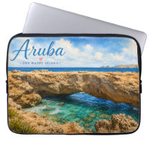 Formação rochosa da ponte natural de Aruba no Cari