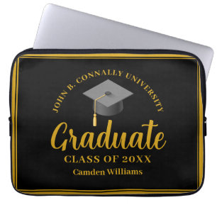 Capa Para Notebook Formando Personalizado para Graduação em Preto Dou