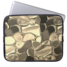 Formas arredondadas em cor de bronze, ouro brilhan
