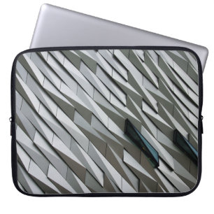 Capa Para Notebook Formas de abstrato sem embate em uma fachada de pr