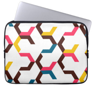 Capa Para Notebook Formas de setas coloridas, modernas, legal e em ga