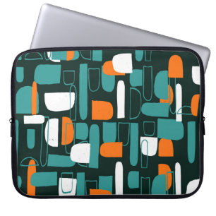 Capa Para Notebook Formas Geométricas abstrato, Estilo Vintage.