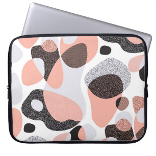 Capa Para Notebook Formas naturais: Textura geométrica sem costura.