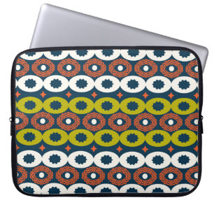 Capa Para Notebook Formas Ovais Africanas: Sem Semente Colorida.