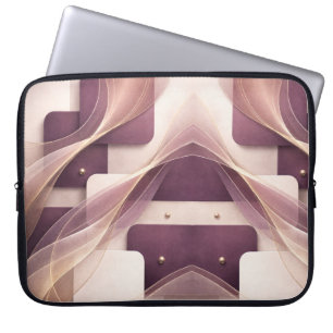 Capa Para Notebook Formas quadradas arte de IA