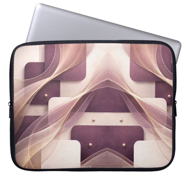 Capa Para Notebook Formas quadradas arte de IA  (Frente)
