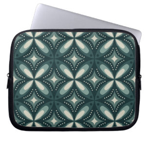 Capa Para Notebook formas verdes retrô