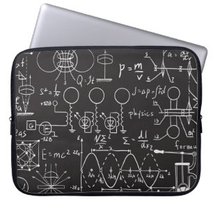 Capa Para Notebook Fórmulas Científicas: Padrão de Cálculos do Quadro