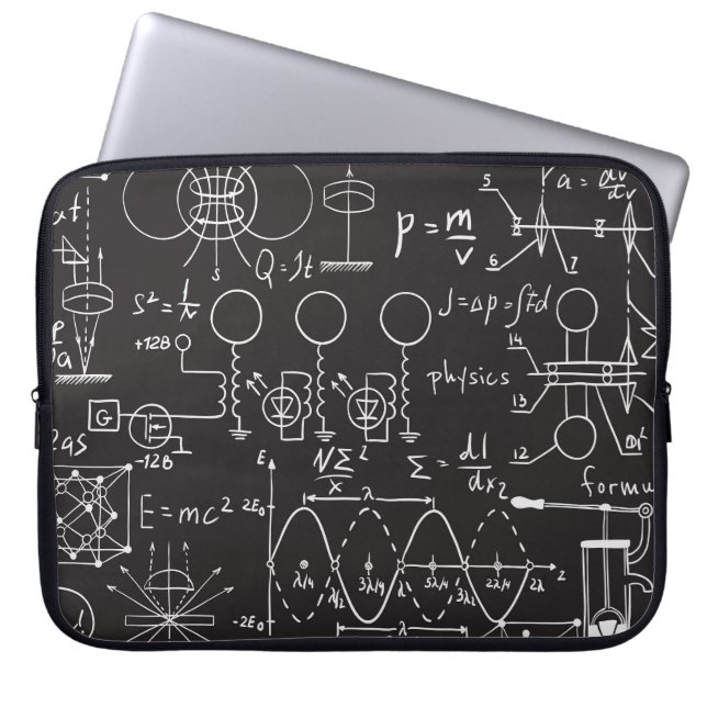 Capa Para Notebook Fórmulas Científicas: Padrão de Cálculos do Quadro (Frente)