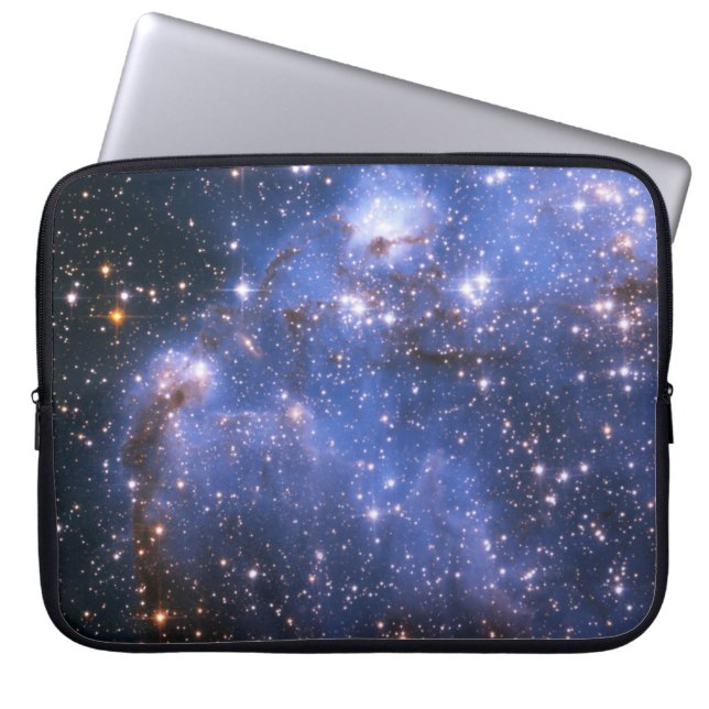 Capa Para Notebook Foto Celestial Azul de Nuvem Magelânica Pequena (Frente)