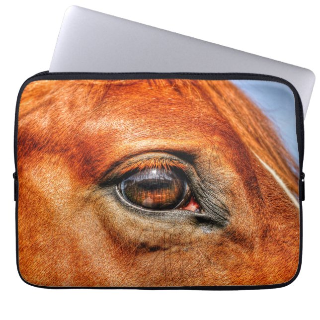 Capa Para Notebook Foto de Alojamento Animal de Red Dun Horse (Frente)