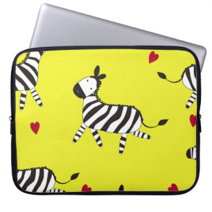 Capa Para Notebook Foto de desenho animado de Zebra Cura, com tela de