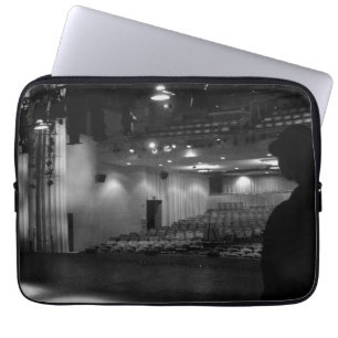 Capa Para Notebook Foto do branco do preto do palco do teatro