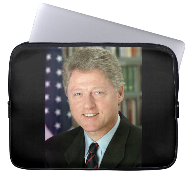 Capa Para Notebook Foto do presidente Bill Clinton White House (Frente)