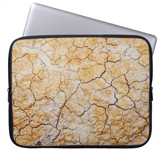 Capa Para Notebook Foto do solo castanho seco (Frente)