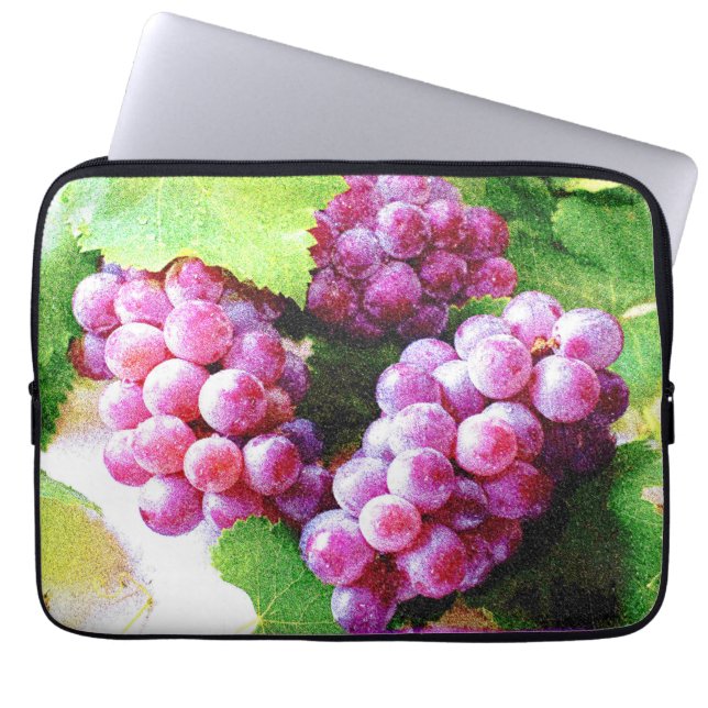 Capa Para Notebook Foto "Fábrica de Frutas de Uvas". Compre agora (Frente)