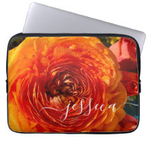Foto Floral Laranja Personalizada