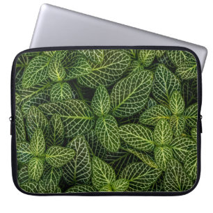 Capa Para Notebook Foto macro de plantas com folhas verdes